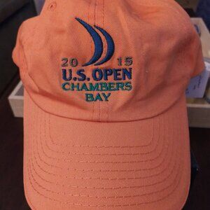 US Open Golf USGA Orange hat adj 2015 Chambers Bay